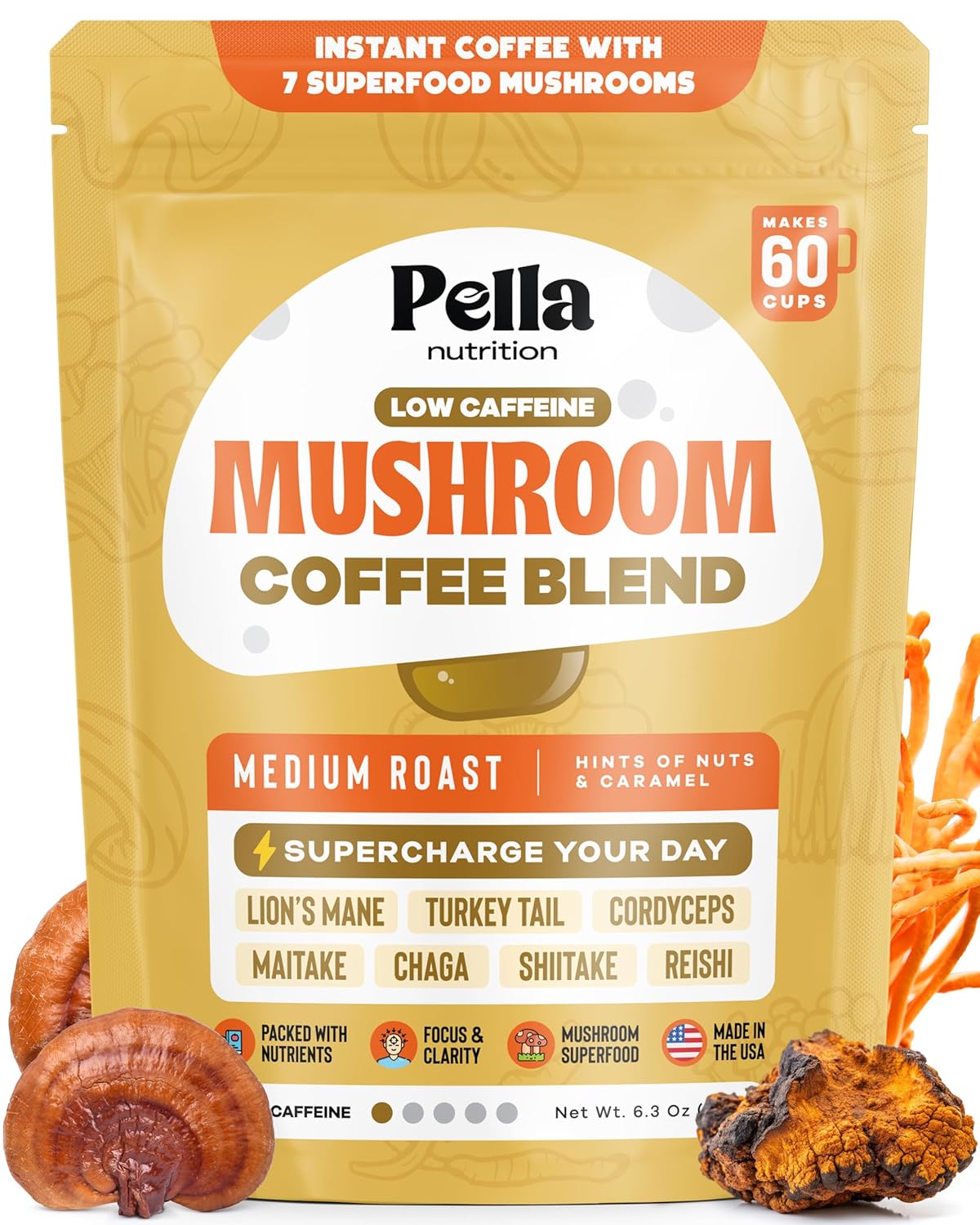 Health Perks of Low-Caffeine Mushroom Coffee